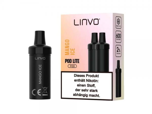 Linvo Pod Lite Cartridge - Mango Ice 20 mg/ml (2 Stück pro Packung)