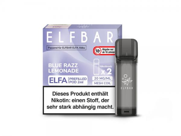 Elf Bar Elfa Pod - Blue Razz Lemonade 20 mg/ml (2 Stück pro Packung)