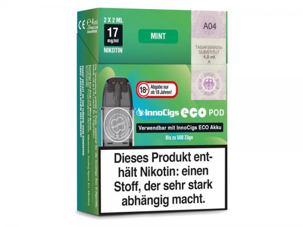 InnoCigs Eco Pod - Mint 17mg/ml (2 Stück pro Packung)