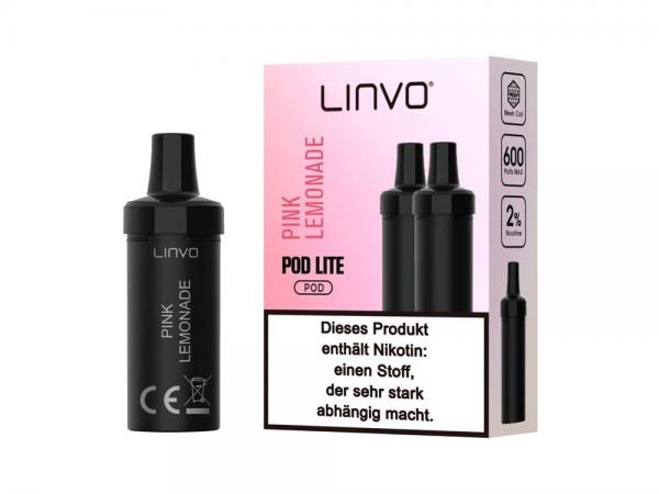 Linvo Pod Lite Cartridge - Pink Lemonade 20 mg/ml (2 Stück pro Packung)