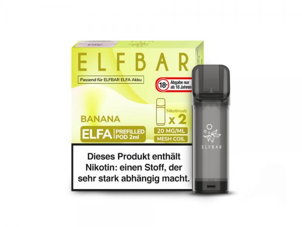 Elf Bar Elfa Pod - Banana 20 mg/ml (2 Stück pro Packung)