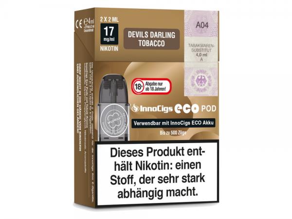 InnoCigs Eco Pod - Devils Darling Tobacco 17mg/ml (2 Stück pro Packung)